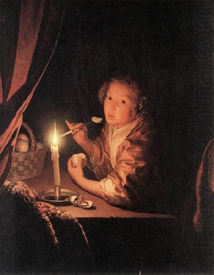 Godfried Schalcken Girl Eating an Apple china oil painting image